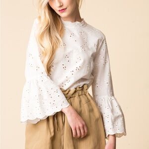 Ulla Johnson White Eyelet Blouse